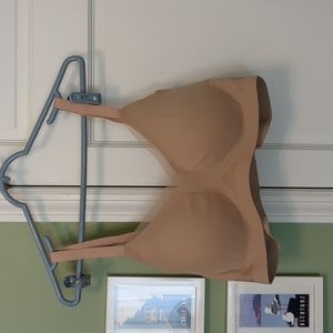 Honeylove Crossover Bra in Sand, Size 1X